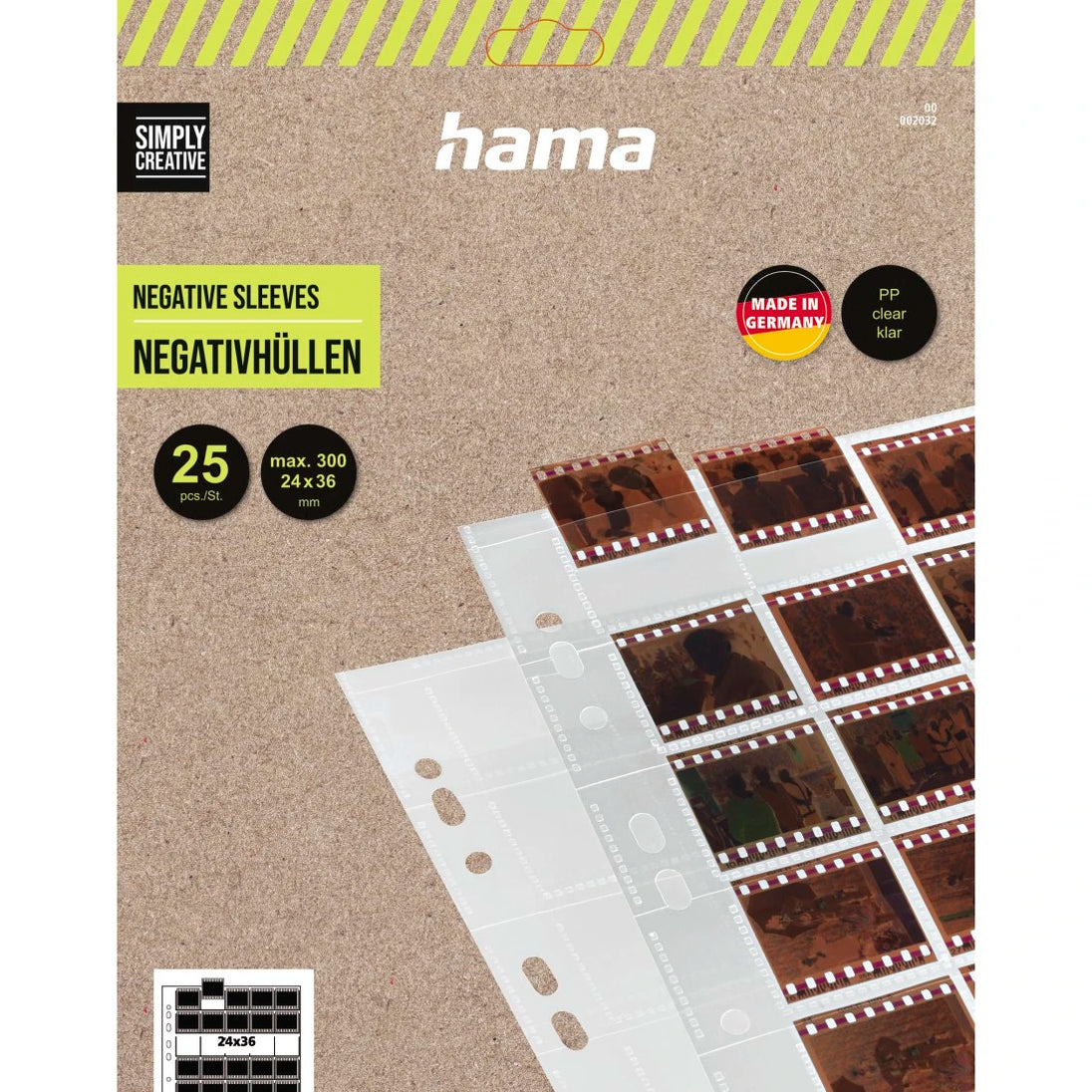 Hama 2032 | Negative sleeves | 40 negatives per sheet | 25 sheets