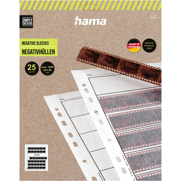 Hama 00002250 | 35mm negative sleeves | Glassine | 25 sheets