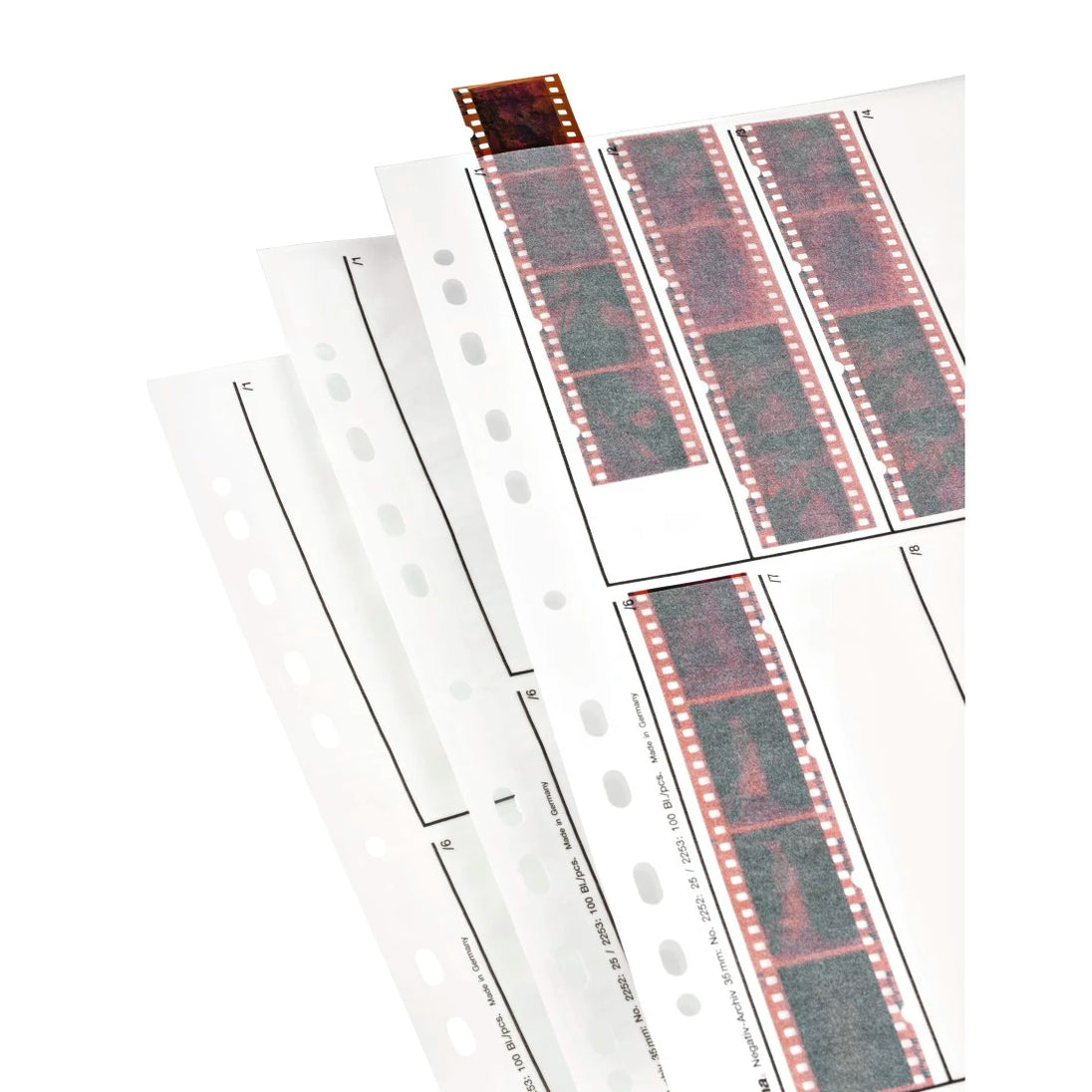 Hama 2252 | 35mm negative sleeves | 10 strips of 4 | 25 sheets
