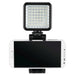 Hama 49 BD | LED camera light | 49 LEDs with dimmer | Black
