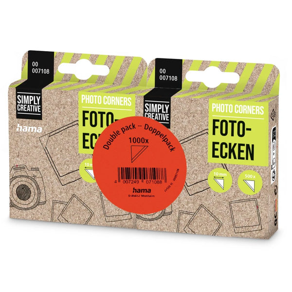 Hama 00007108 Photo Corners | 2 x 500 | Transparent
