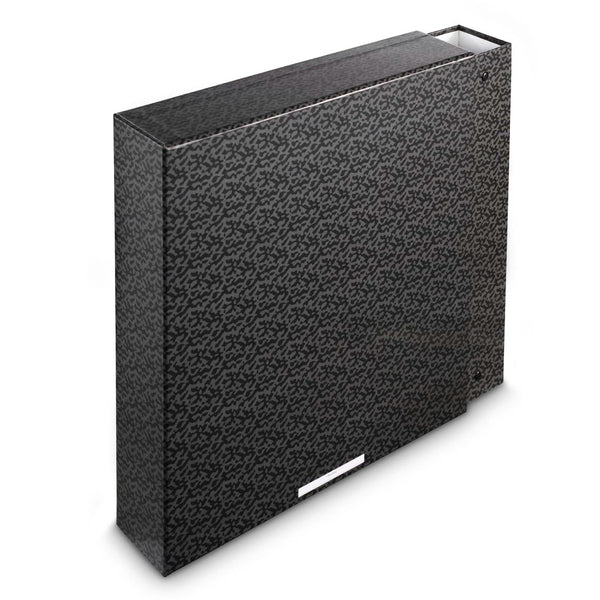 Hama 7546 | 4-D ring binder | 70 mm spine with slipcase | Black and grey