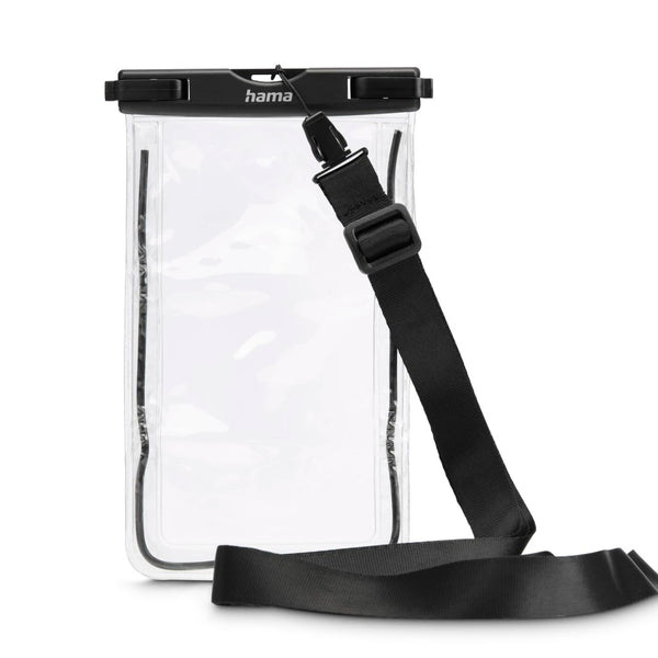 Hama 00019858 | Waterproof phone case | IPX8 up to 6.7 in | Black transparent
