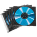 Hama 51269 | Slim CD jewel cases | 50 pack | Transparent and black