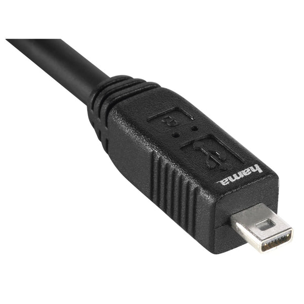 Hama 74204 | USB 2.0 cable | A plug to mini-B B8 pin | 1.8 m | Black
