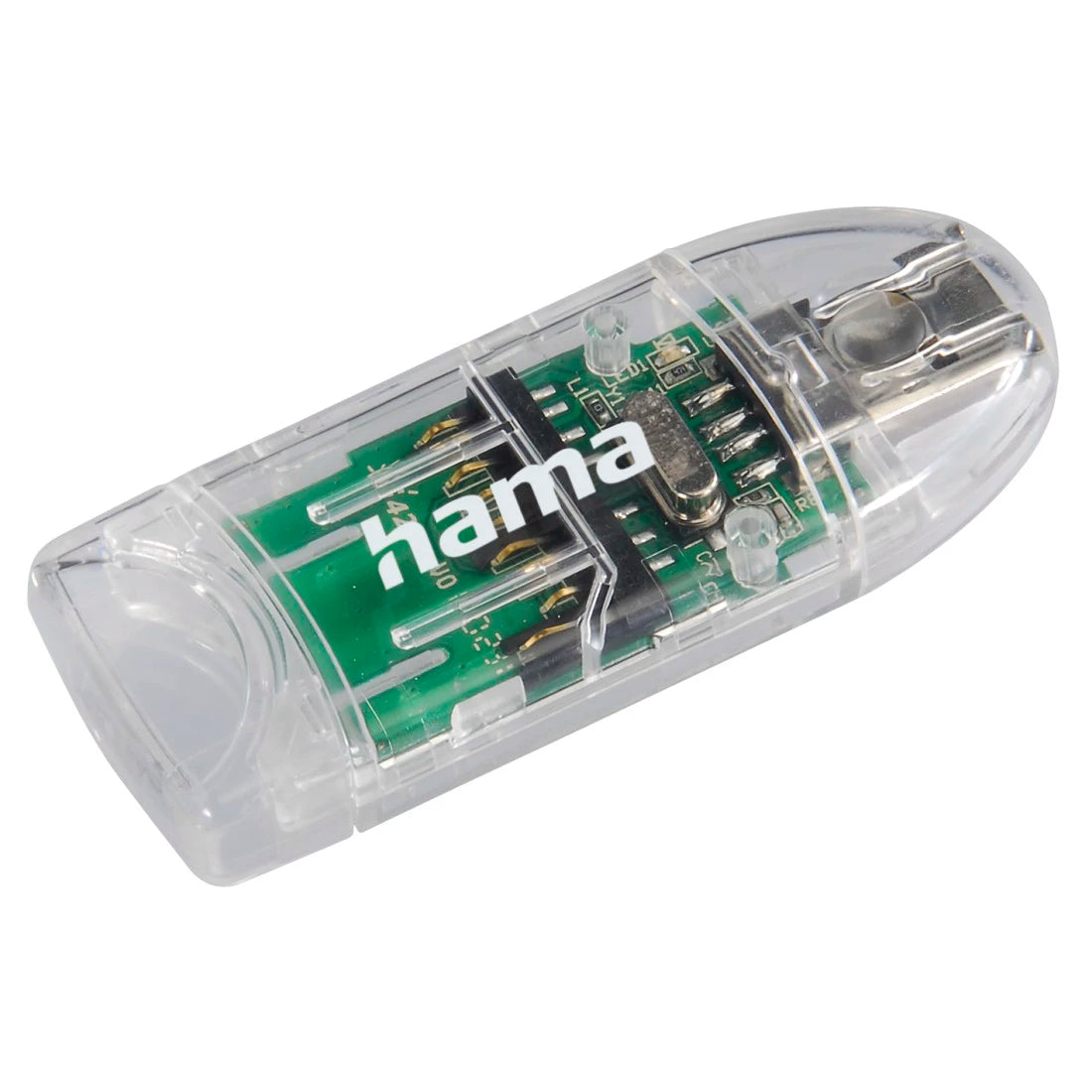 Hama 91092 | USB 2.0 card reader | SD and microSD | Transparent