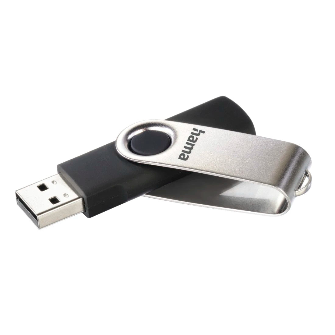 Hama Rotate | USB flash drive | 128 GB USB 2.0 | Black and silver