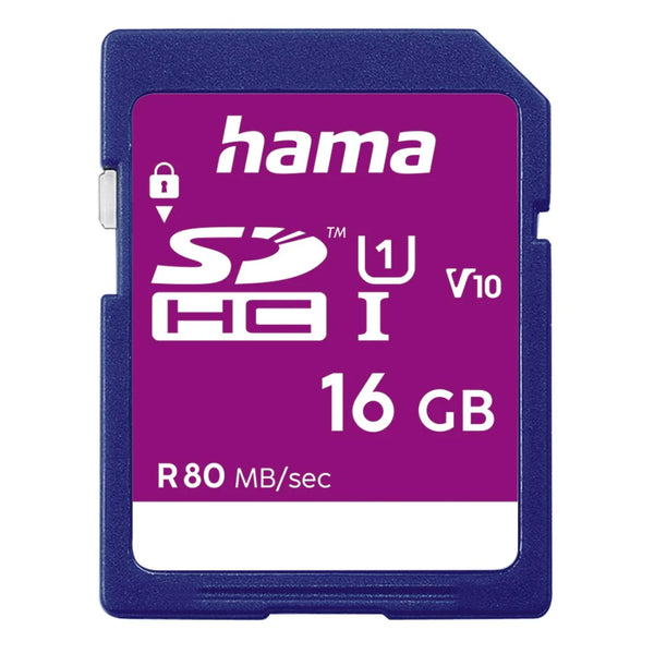 Hama 00124134 | SDHC memory card | 16GB Class 10 UHS-I | 80MB/s