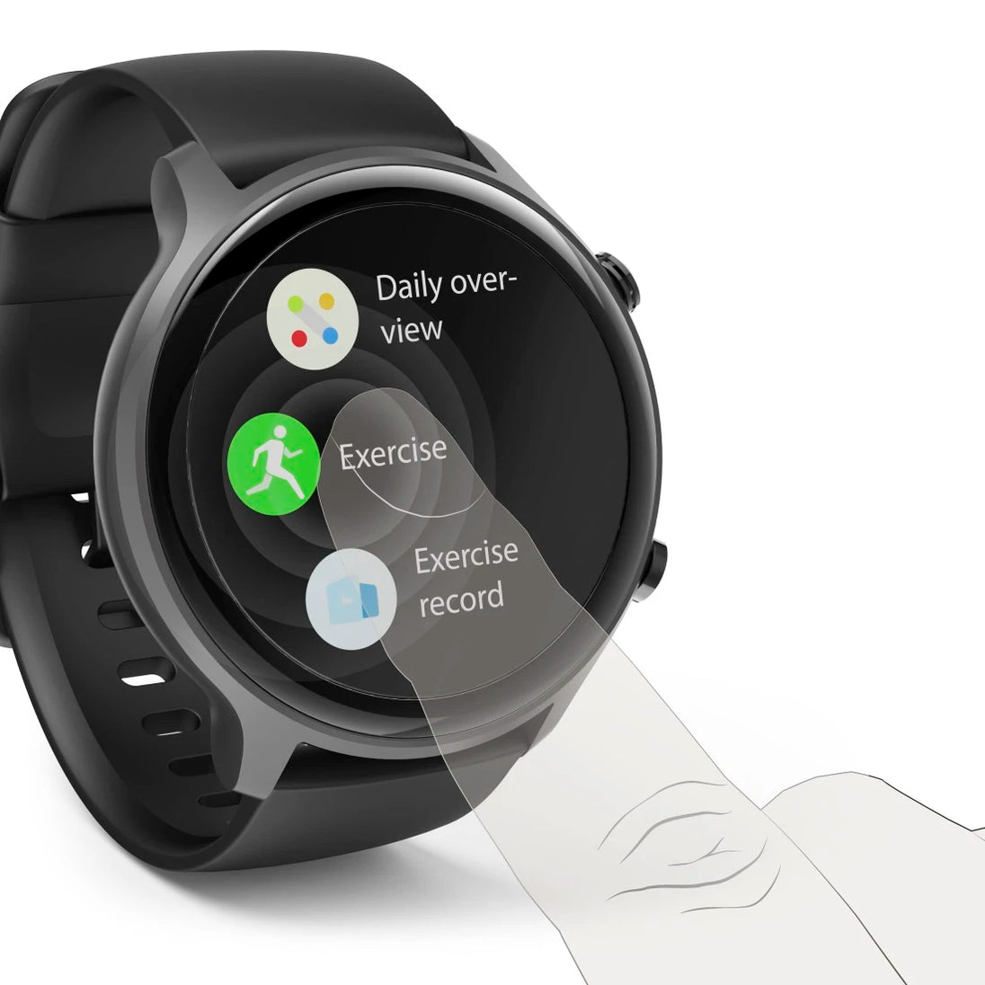 Hama Fit Watch 6910 | GPS smartwatch | IP68 waterproof | Black