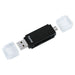 Hama Basic | USB 2.0 OTG card reader | SD and microSD | Black