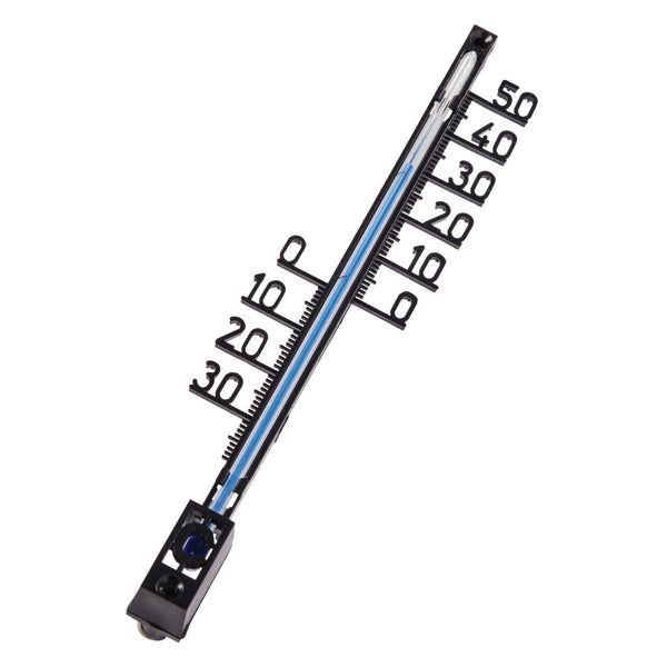 Hama 00186404 | Indoor and outdoor thermometer | Analogue | 16 cm | Black