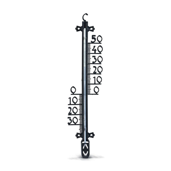 Hama 00186405 | Indoor/outdoor thermometer | Analogue 26 cm | Black