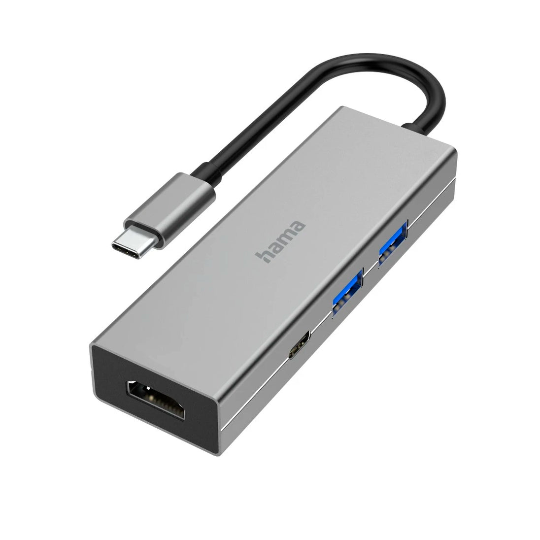 Hama USB-C Multiport | 4 ports with HDMI | Grey
