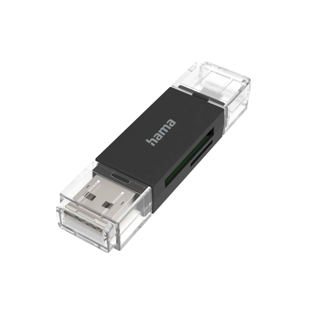 Hama 200130 | USB 2.0 card reader | SD and microSD | Black