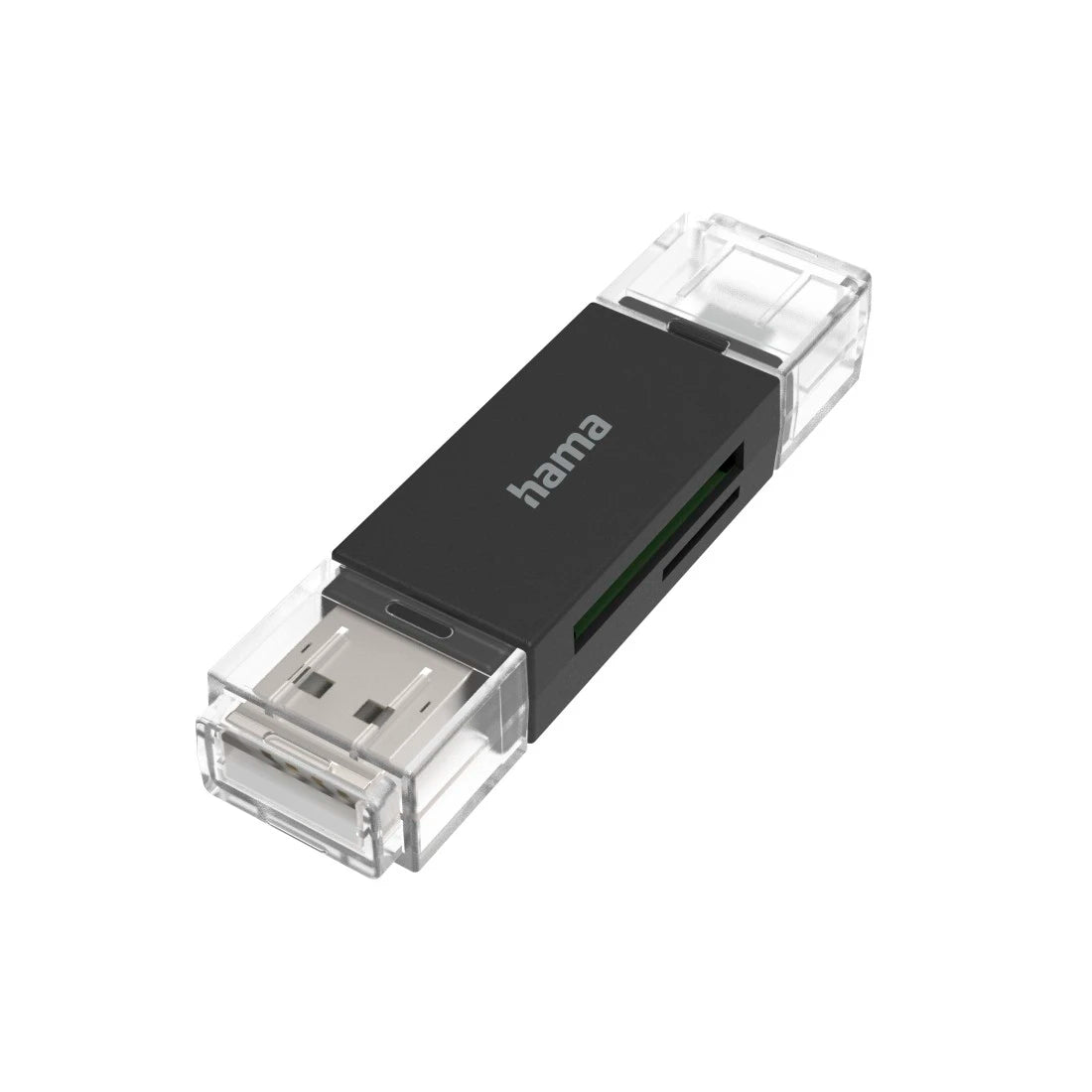 Hama 200130 | USB 2.0 card reader | SD and microSD | Black