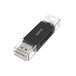 Hama 200130 | USB 2.0 card reader | SD and microSD | Black