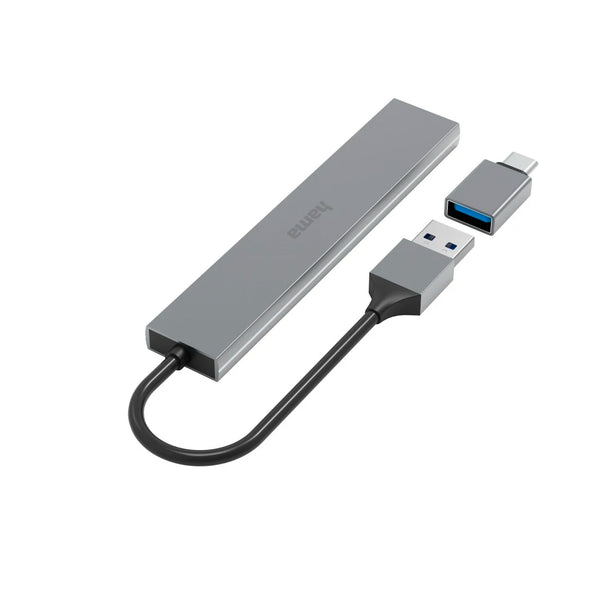Hama 00200141 | USB hub | 4-port USB 3.2 Gen 1 | Grey