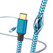Hama Reflective | USB-A to USB-C cable | 1.5 m USB 2.0 | Blue