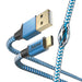 Hama Reflective | USB-A to USB-C cable | 1.5 m USB 2.0 | Blue