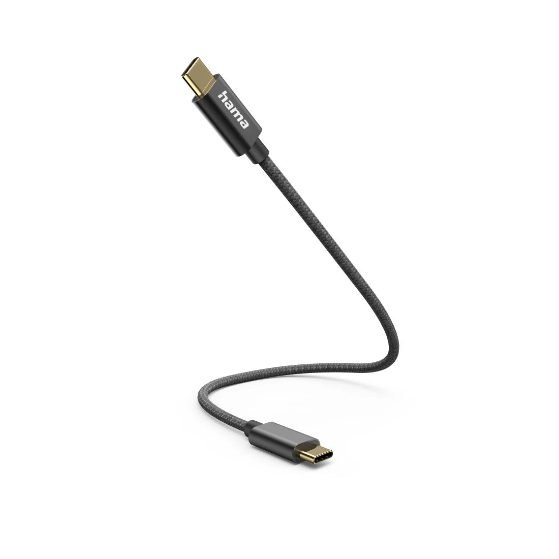Hama 00201604 | USB-C to USB-C charging cable | 60 W 480 Mbit/s | 0.2 m | Black