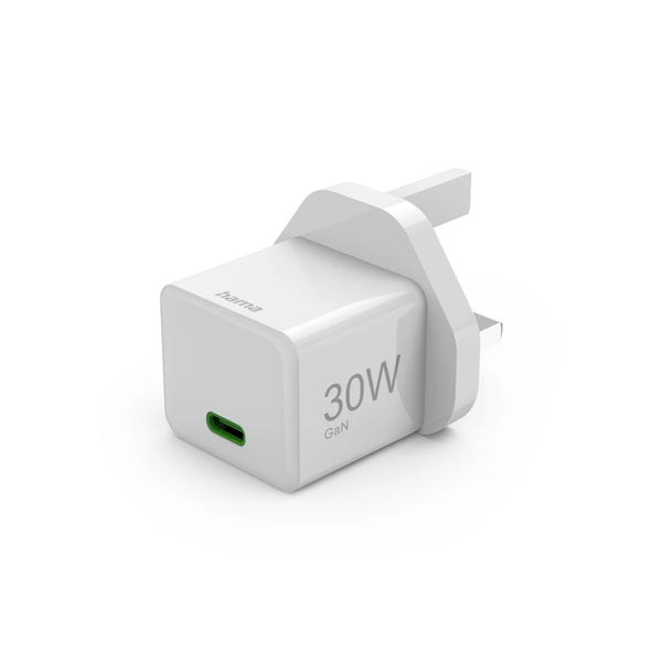 Hama 00201947 | USB-C wall charger | 30W GaN fast charging | White