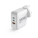 Hama 201949 | UK GaN USB charger | 100 W 3-port | White
