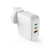 Hama 201949 | UK GaN USB charger | 100 W 3-port | White