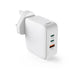 Hama 201949 | UK GaN USB charger | 100 W 3-port | White