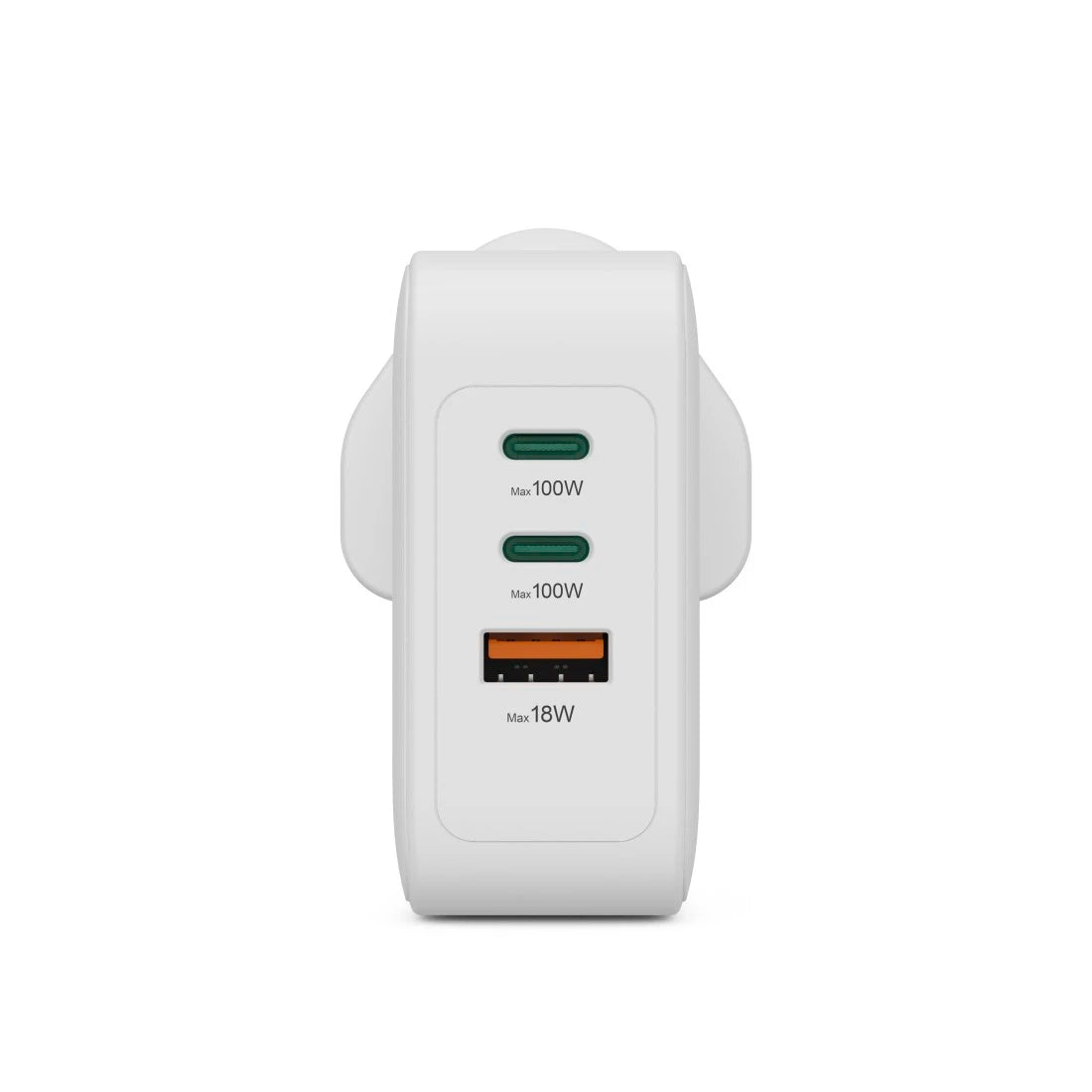Hama 201949 | UK GaN USB charger | 100 W 3-port | White