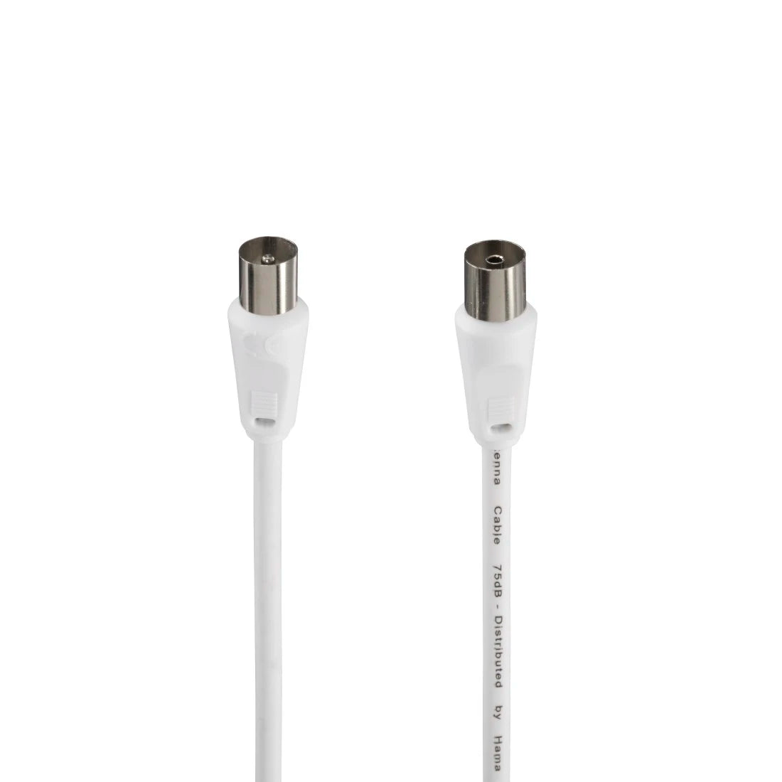 Hama 00205028 | Antenna cable | Coax plug to socket | 1.5 m | White