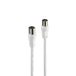 Hama 00205028 | Antenna cable | Coax plug to socket | 1.5 m | White