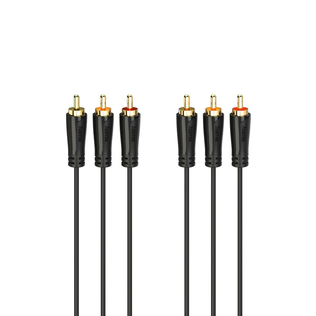 Hama 00205150 | Audio/video RCA cable | 3 RCA to 3 RCA | 1.5 m black