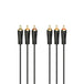 Hama 00205150 | Audio/video RCA cable | 3 RCA to 3 RCA | 1.5 m black