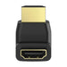 Hama 00205164 | HDMI angle adapter | 90° plug to socket | Black