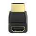 Hama 00205164 | HDMI angle adapter | 90° plug to socket | Black