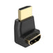 Hama 00205164 | HDMI angle adapter | 90° plug to socket | Black