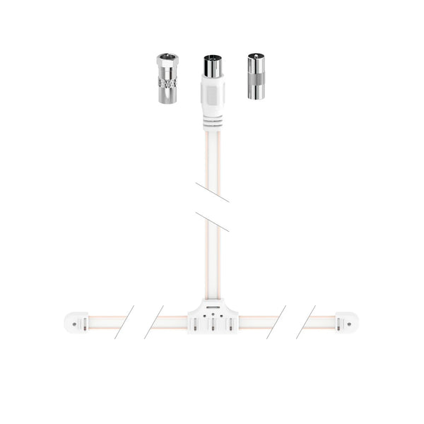 Hama 00205283 | DAB+/FM dipole antenna | 1.75 m | White