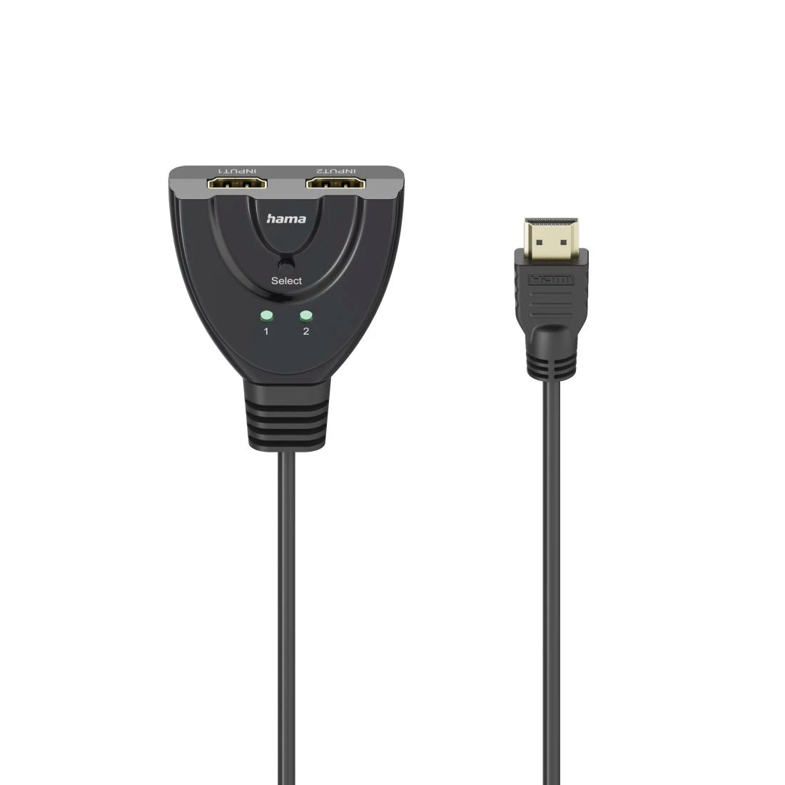 Hama 00205323 | HDMI switch | 4K at 60 Hz | 2 inputs to 1 output | Black