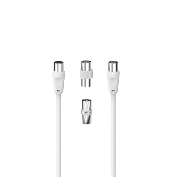Hama Antenna Connection Kit | 2 m with 2 adapters | White