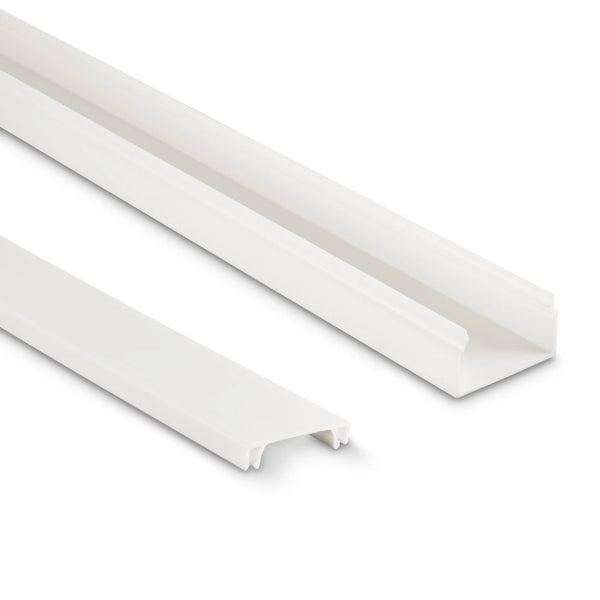 Hama 00221017 | Cable duct kit | Self-adhesive 1 m | White 4-piece