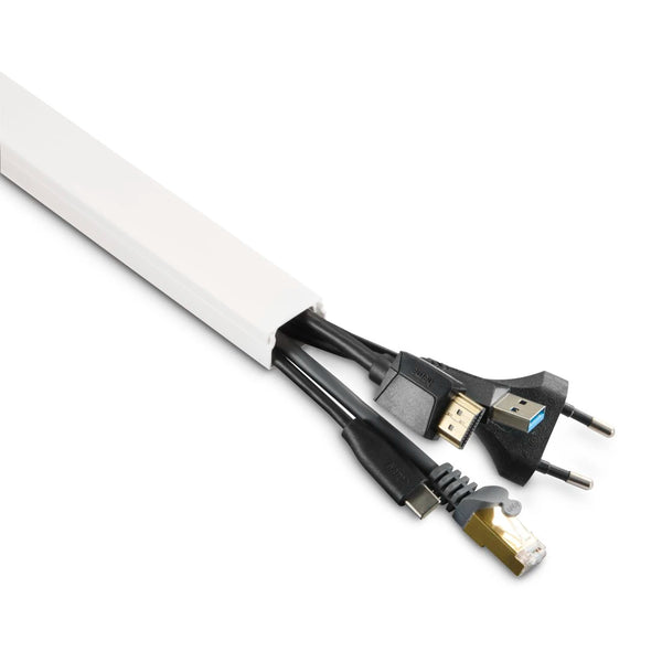 Hama 00221017 | Cable duct kit | Self-adhesive 1 m | White 4-piece
