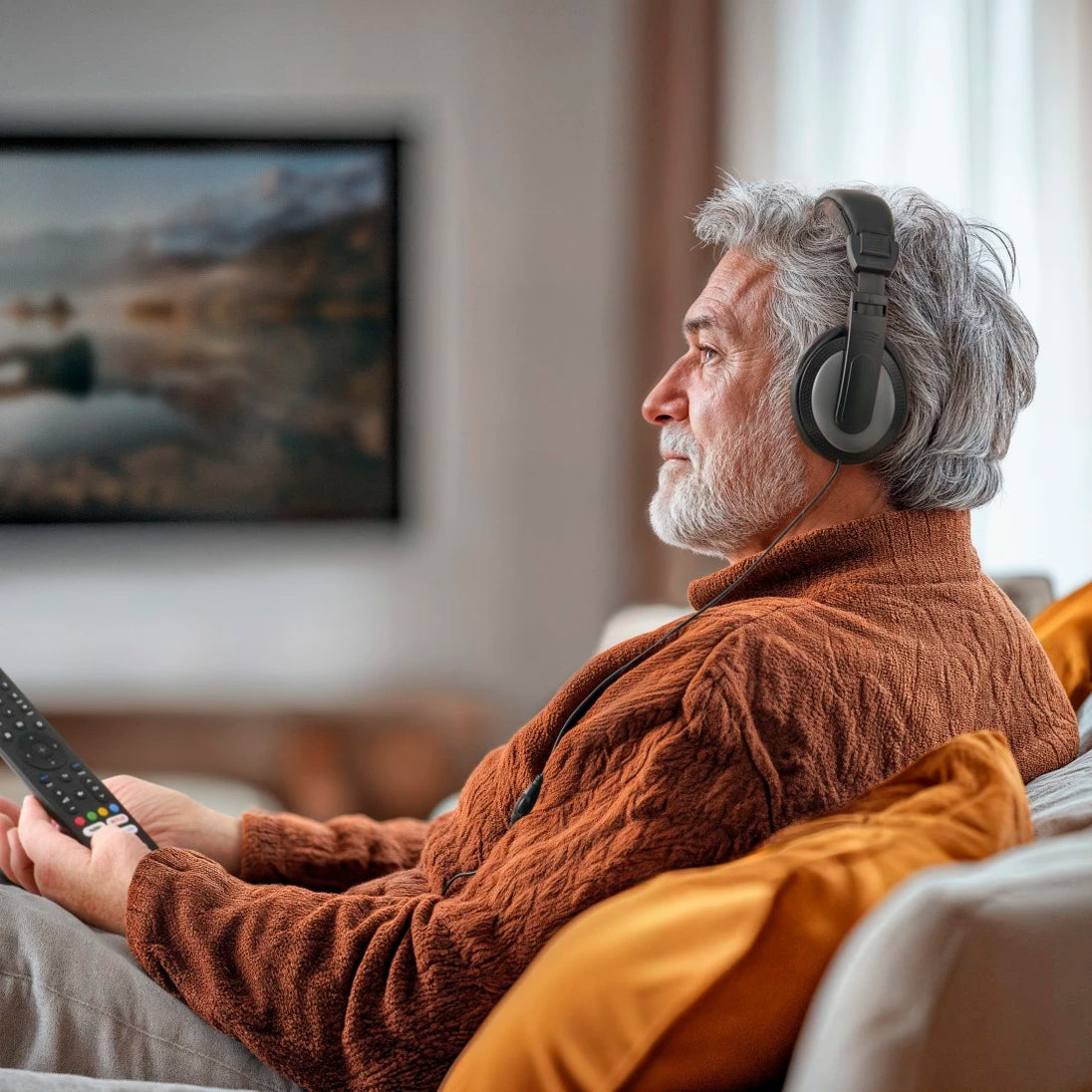 Hama ShellTV II | TV headphones | Over-ear wired | 6 m cable | Black