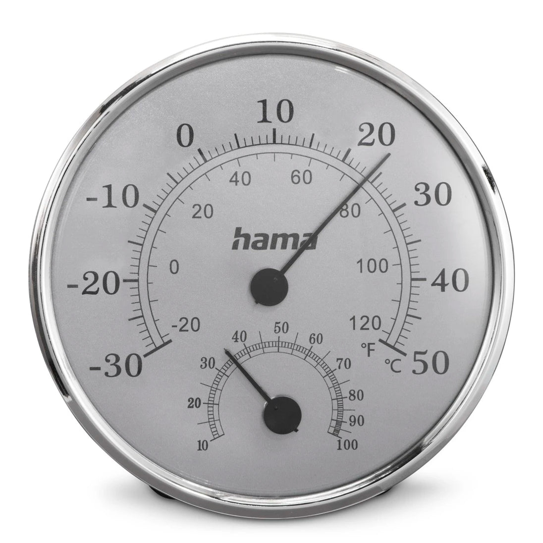 Hama Saipan | Thermometer and hygrometer | Analogue | Silver and grey