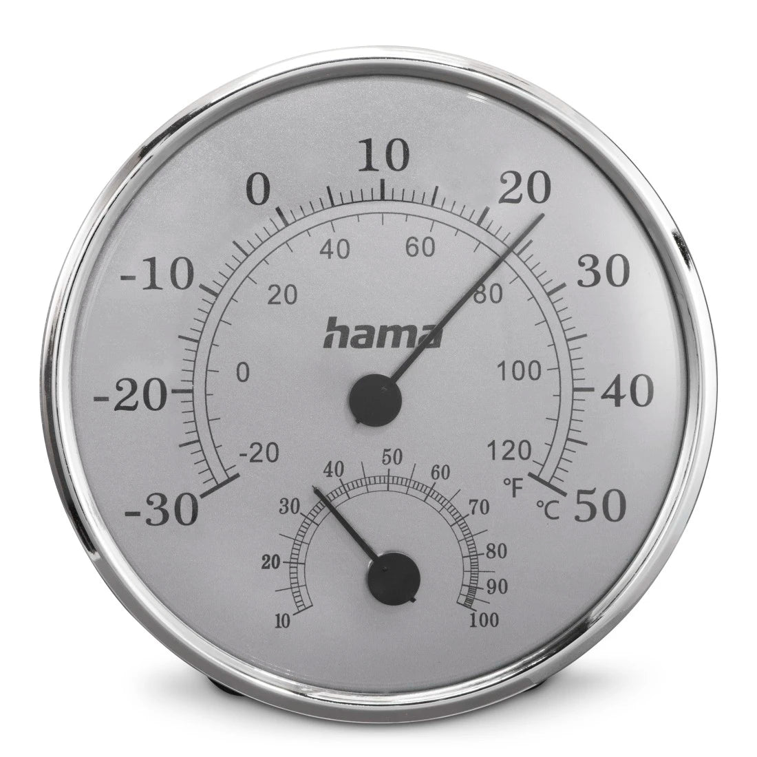 Hama Saipan | Thermometer and hygrometer | Analogue | Silver and grey