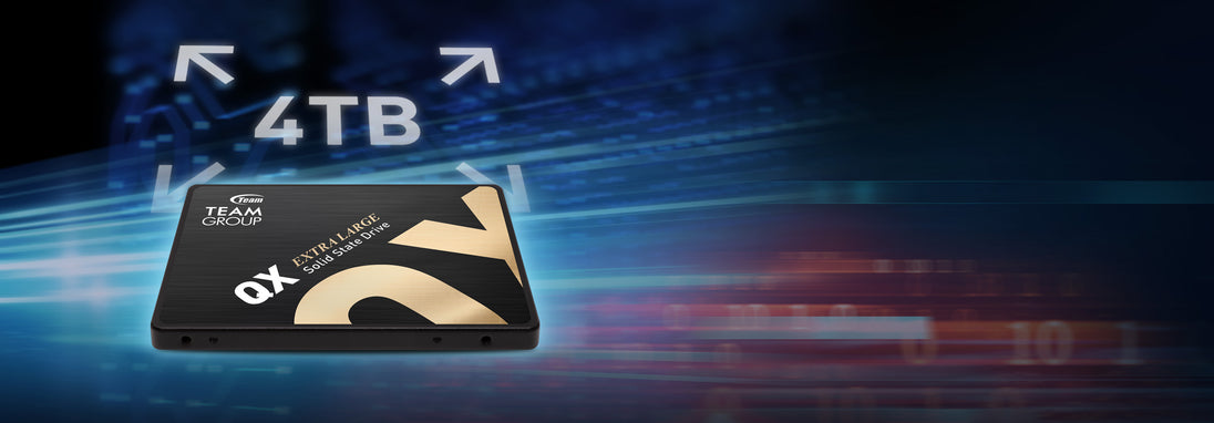 TEAM QX SSD | 4TB 2.5-inch SATA SSD | 500MB/s read | 460MB/s write
