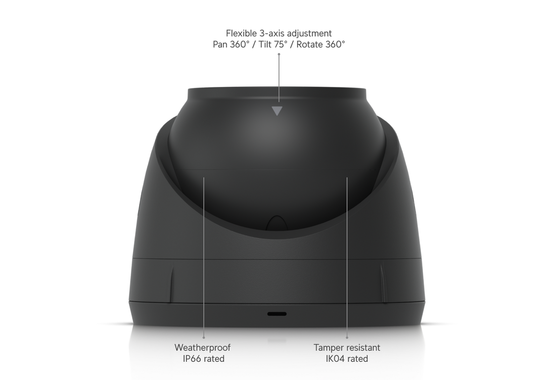 Ubiquiti UniFi G5 Turret Ultra | PoE security camera | 4MP 2K | Black