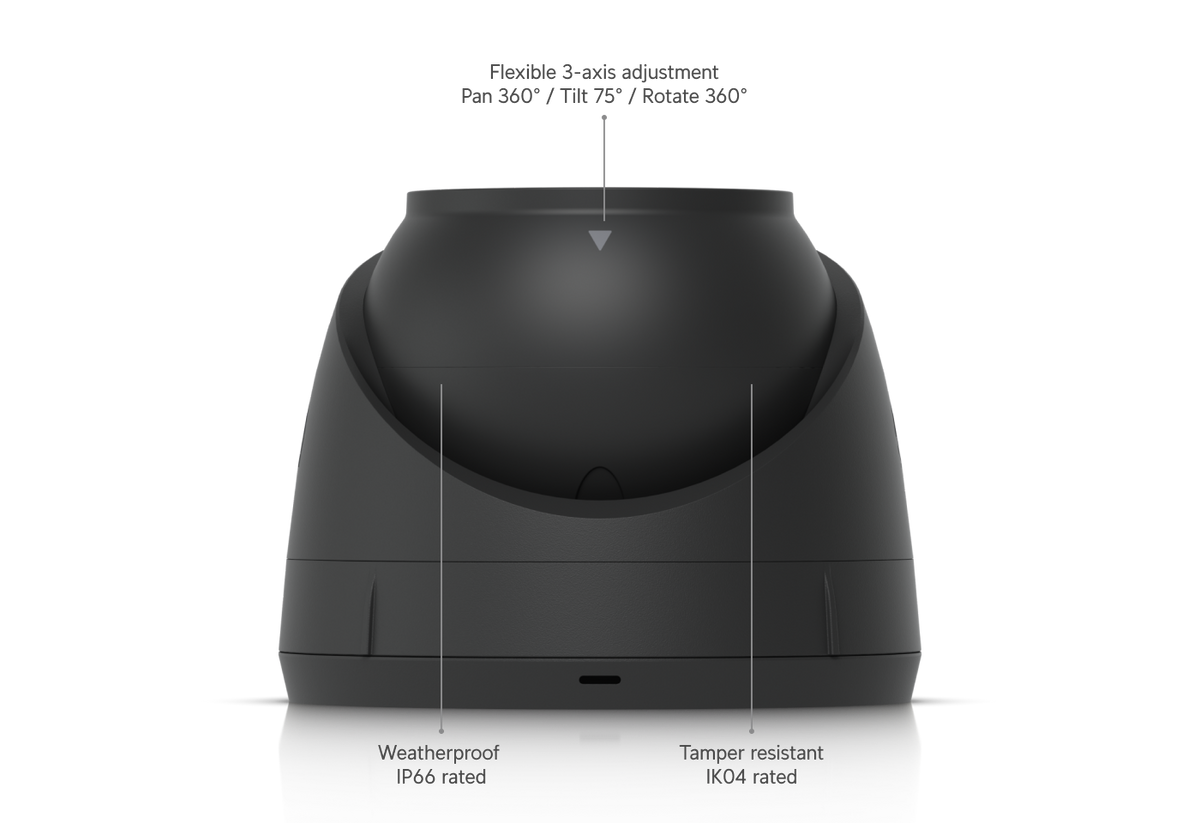 Ubiquiti UniFi G5 Turret Ultra | PoE security camera | 4MP 2K | Black