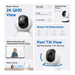 TP-Link Tapo C220 | Indoor Wi-Fi security camera | 2K 4MP pan and tilt | White