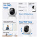 TP-Link Tapo C220 | Indoor Wi-Fi security camera | 2K 4MP pan and tilt | White