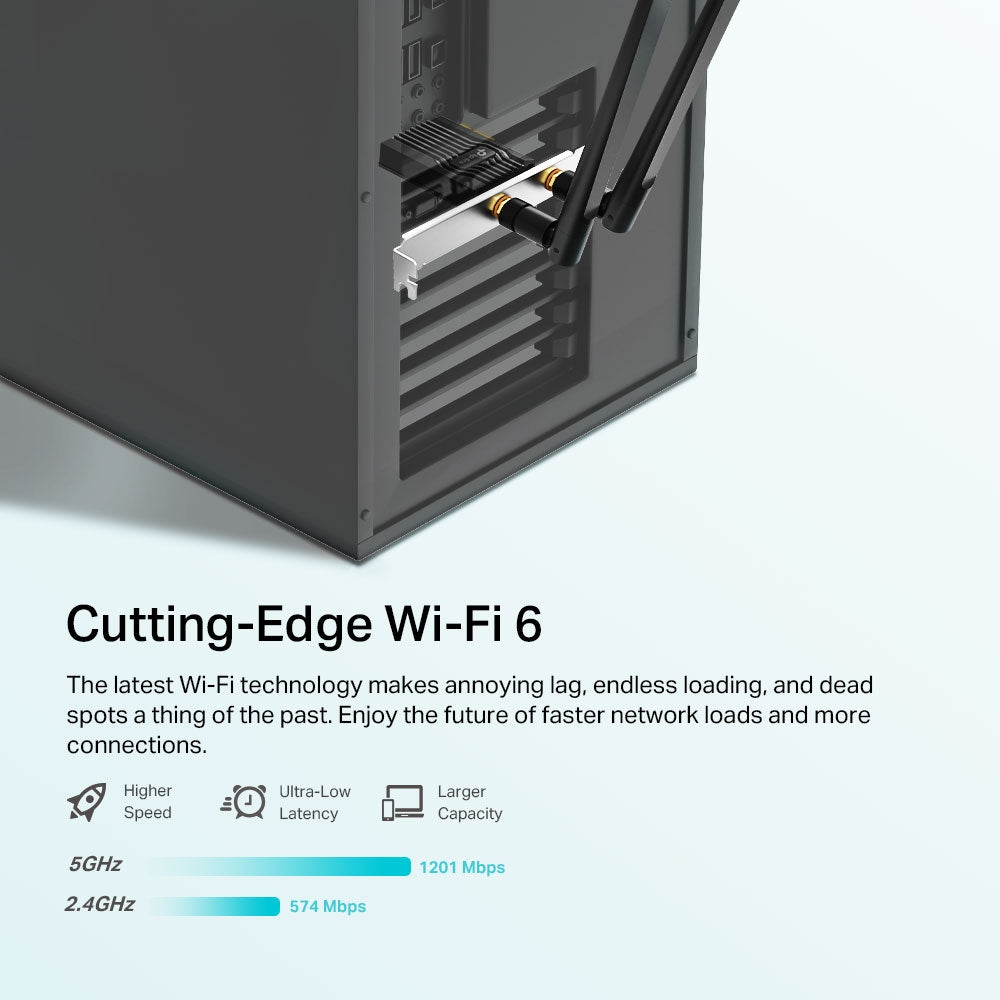 TP-Link Archer TX20E | Wi-Fi 6 PCIe adapter | AX1800 | Bluetooth 5.2